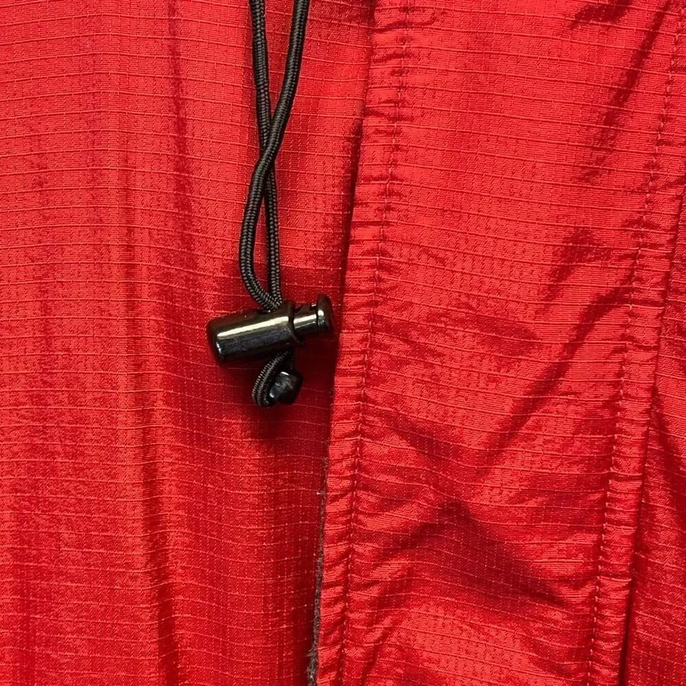 STRUCTURE Sport Jacket Men’s XL Red Charcoal Gray‎ Hooded Reversible Windbreaker
